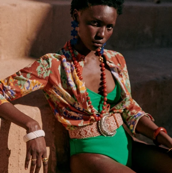 Sezane Pierro Multicolor Button Down Shirt - Picture 5 of 9